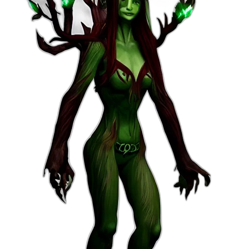 staff, creature, concept art, fantasy art, pixel art, comic book art, green, dark transparent PNG cut-out
