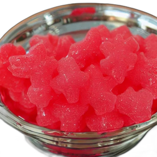 food, crown, 3d render, neon, red, sour, candy, shape transparent PNG cut-out
