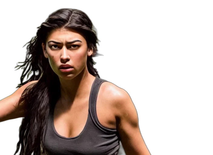 photorealistic, film, still, amber, midthunder, lara, croft, new transparent PNG cut-out