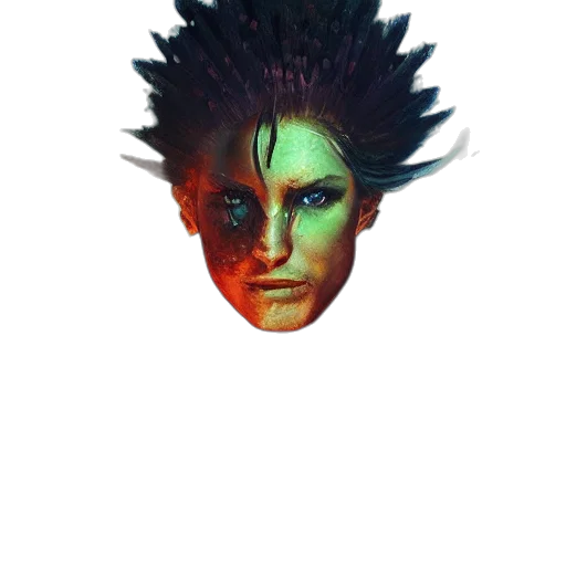 face, mask, dragon, creature transparent PNG cut-out
