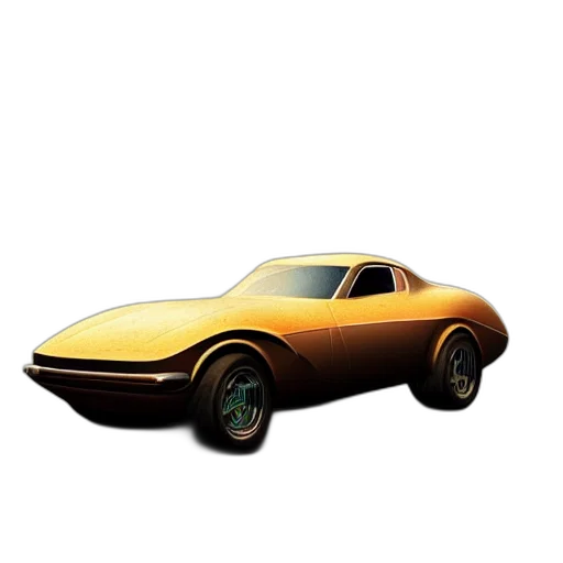 car, 3d render, concept art, photorealistic transparent PNG cut-out