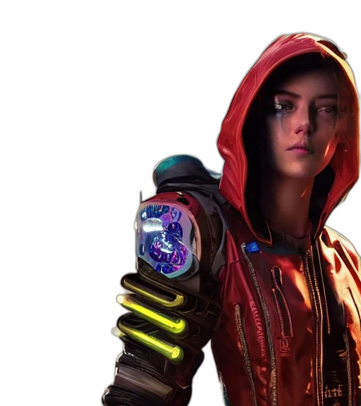jacket, weapon, bottle, robot transparent PNG cut-out