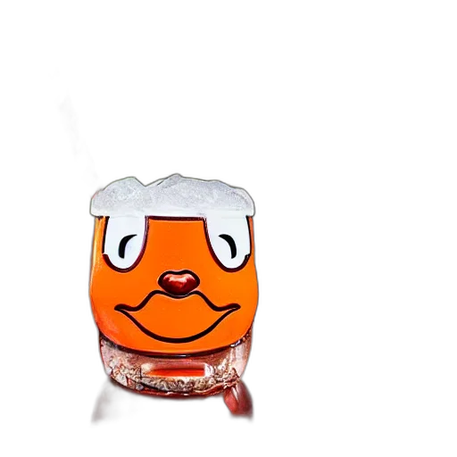 bottle, mask, face, 3d render, closeup, photorealistic, photograph, glossy transparent PNG cut-out