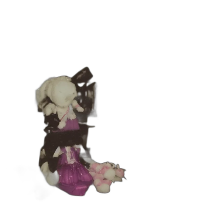 creature, staff, dress, weapon transparent PNG cut-out