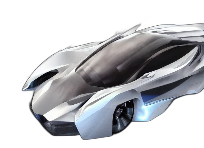 car, robot, 3d render, concept art transparent PNG cut-out