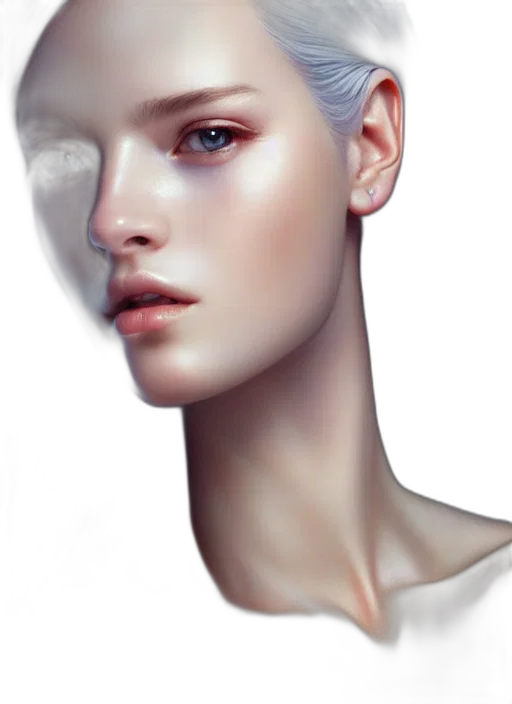 face, mask, robot, hair transparent PNG cut-out