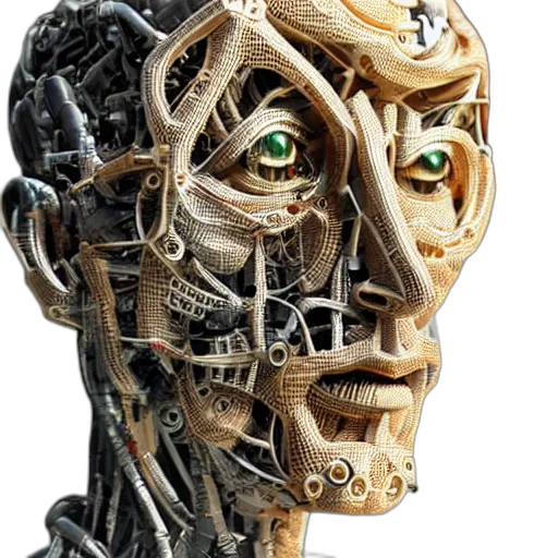robot, face, mask, creature, cyberpunk, 3d render, concept art, photorealistic transparent PNG cut-out