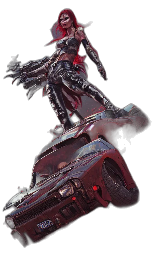 robot, weapon, dragon, creature, concept art, cyberpunk, fantasy art, comic book art transparent PNG cut-out