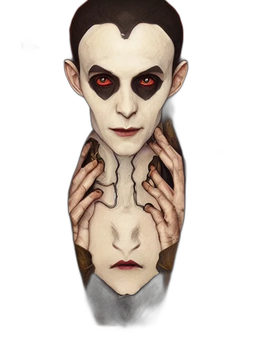 mask, face, creature, robot, concept art, fantasy art, comic book art, 3d render transparent PNG cut-out