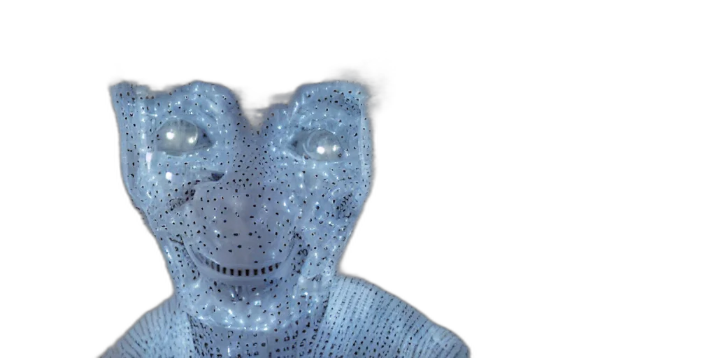 mask, robot, face, creature, 3d render, photorealistic, made, many transparent PNG cut-out