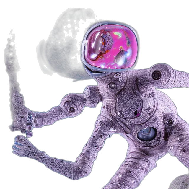 robot, staff, creature, jewelry transparent PNG cut-out