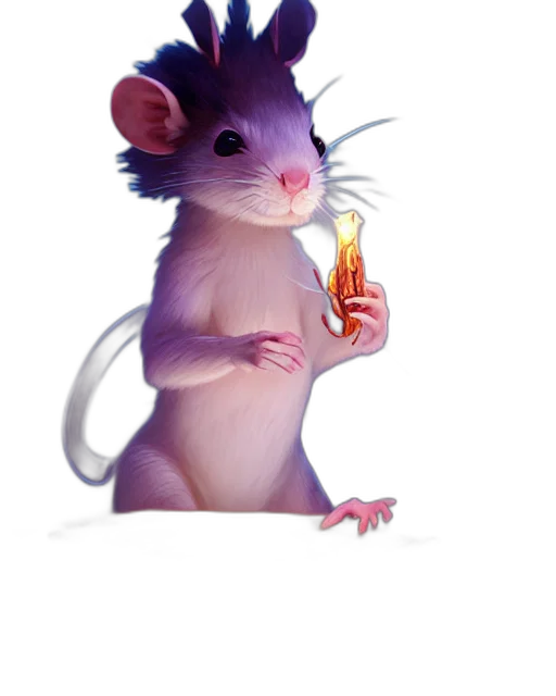 animal, staff, creature, concept art, photorealistic, 3d render, fantasy art, neon lights transparent PNG cut-out