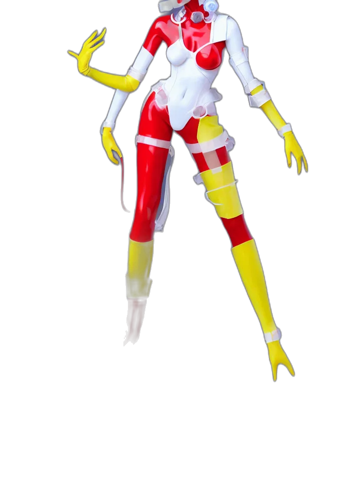 robot, staff, weapon, 3d render transparent PNG cut-out