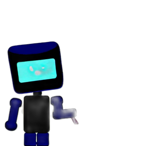 robot, staff, 3d render, pixel art, concept art, cartoon, outer space, underwater transparent PNG cut-out