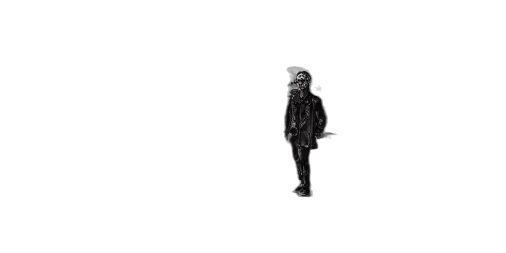 jacket, hat, creature, robot transparent PNG cut-out