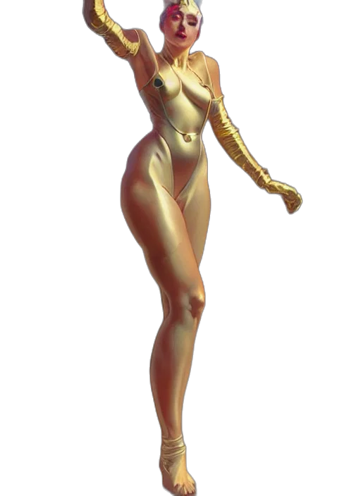 dress, staff, robot, jewelry transparent PNG cut-out