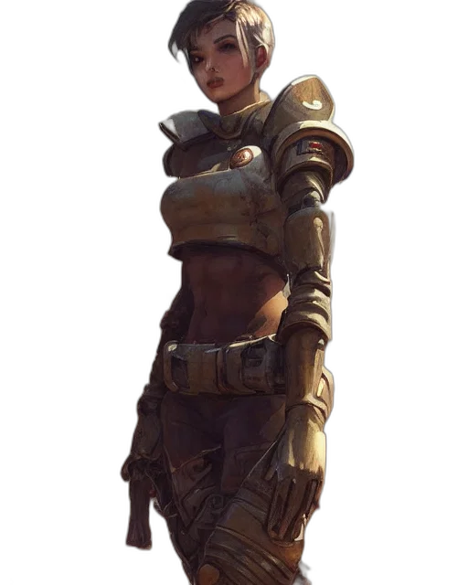robot, weapon, staff, sword, concept art, fantasy art, cyberpunk, 3d render transparent PNG cut-out