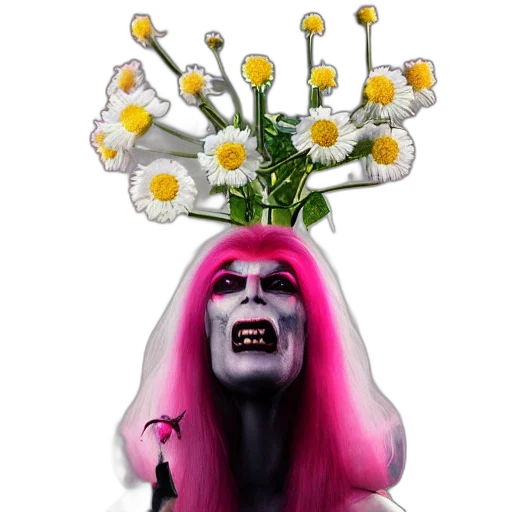 crown, creature, flower, mask transparent PNG cut-out