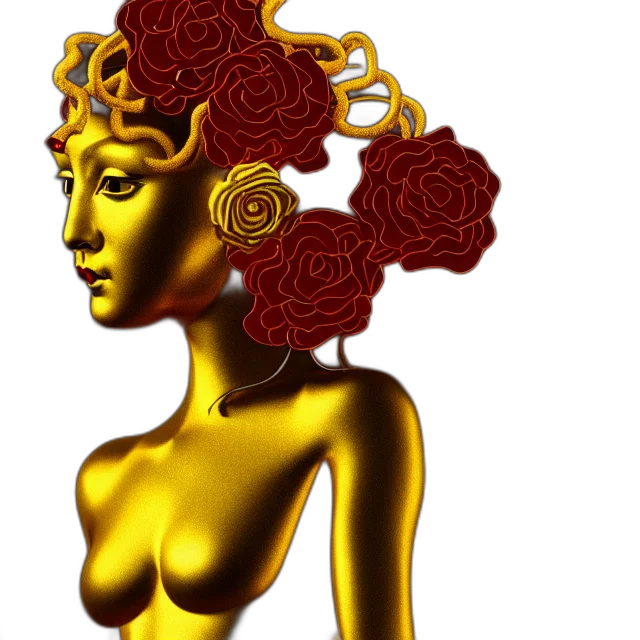crown, jewelry, flower, 3d render transparent PNG cut-out