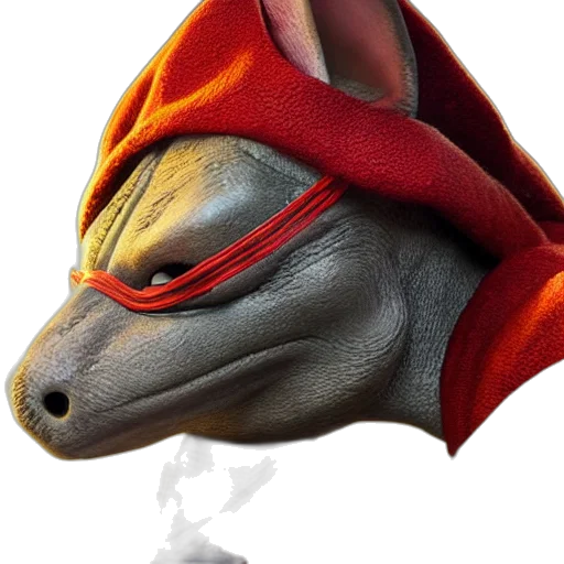 dragon, mask, staff, animal, concept art, 3d render, photorealistic, fantasy art transparent PNG cut-out