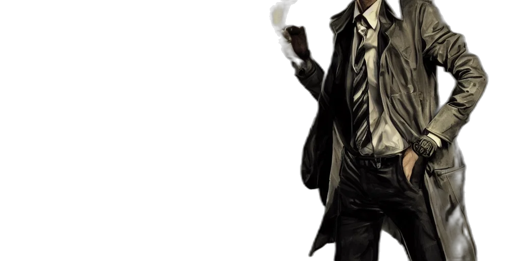 jacket, staff, mask, umbrella transparent PNG cut-out