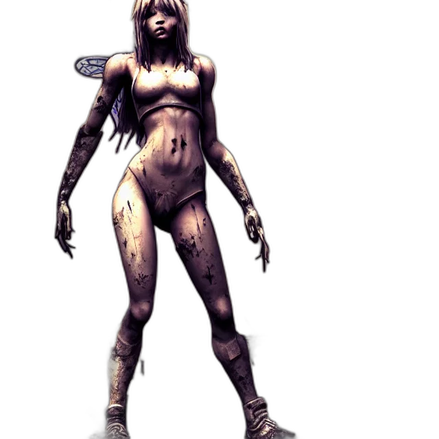 staff, creature, robot, concept art, fantasy art, comic book art, 3d render, earth tones transparent PNG cut-out