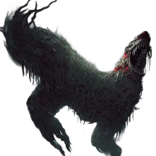 creature, animal, dragon, staff, concept art, fantasy art, pixel art, watercolor transparent PNG cut-out