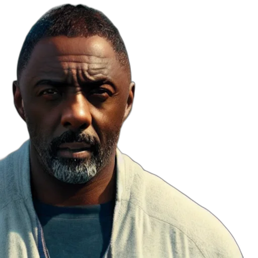 face, jacket, idris, elba transparent PNG cut-out