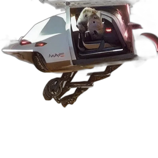 car, robot, staff, weapon transparent PNG cut-out