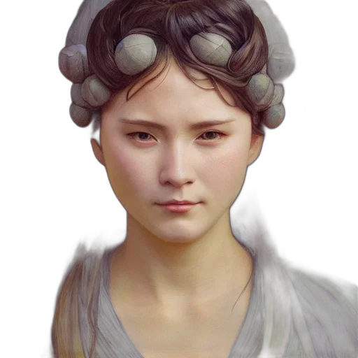 face, crown, mask, hair transparent PNG cut-out