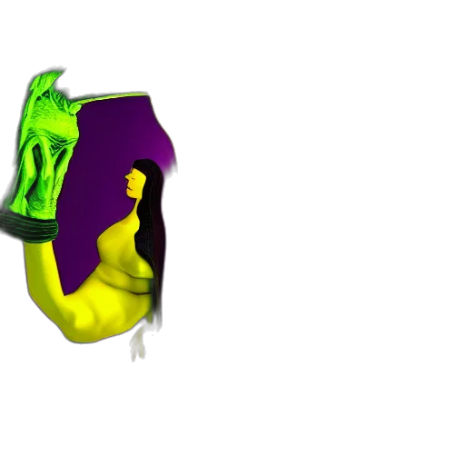 shoes, crown, mask, jewelry, 3d render, concept art, vaporwave, photorealistic transparent PNG cut-out