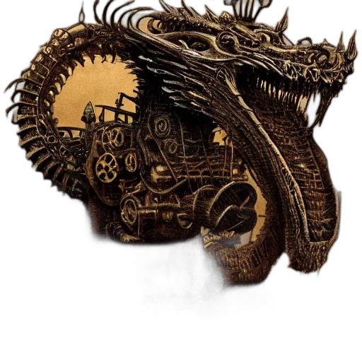 dragon, creature, crown, animal transparent PNG cut-out