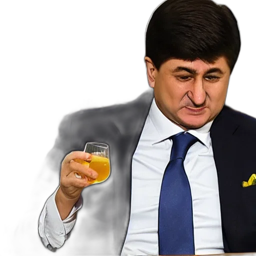 cartoon, akhmetov, daniyal, drinking transparent PNG cut-out