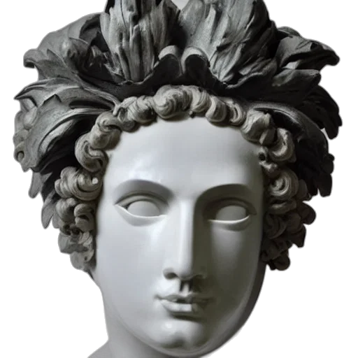 crown, face, mask, jewelry, photorealistic, 3d render, concept art, vaporwave transparent PNG cut-out