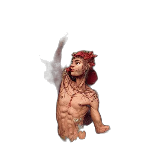 creature, dragon, mask, staff transparent PNG cut-out