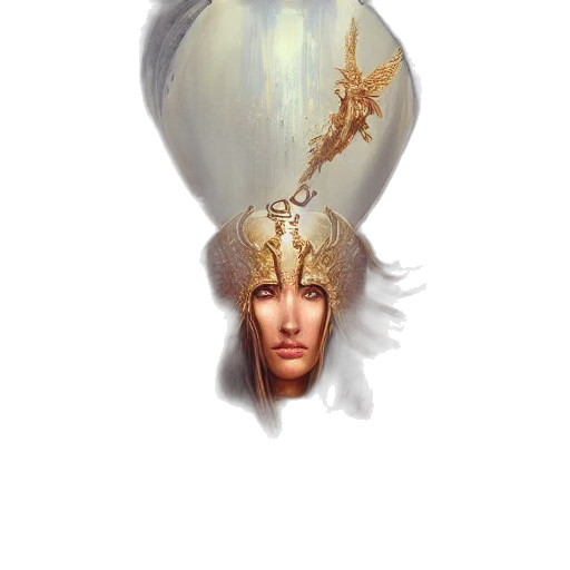 crown, hat, face, hair, concept art, fantasy art, photorealistic, oil painting transparent PNG cut-out