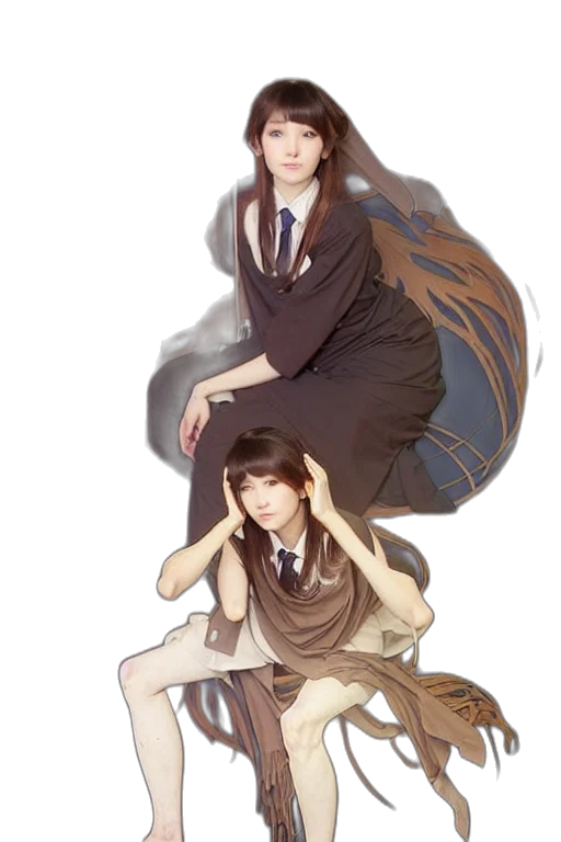 fantasy art, anime, concept art, photorealistic transparent PNG cut-out