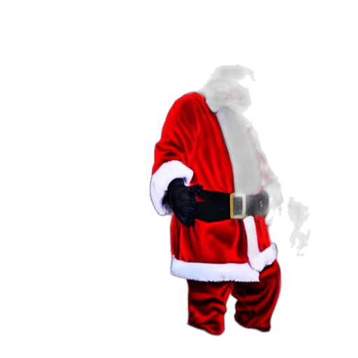 3d render, concept art, santa, claus transparent PNG cut-out