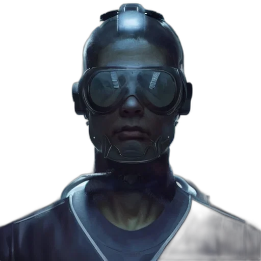 robot, mask, face, staff transparent PNG cut-out