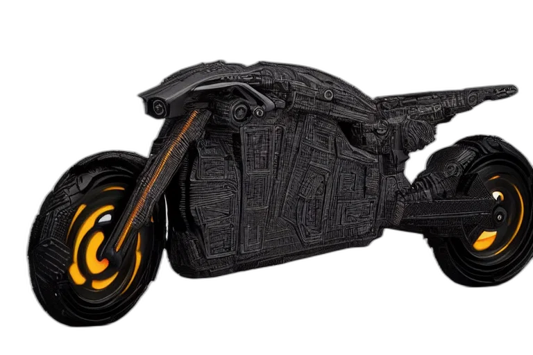 jacket, weapon, 3d render, blade, runner, motorcycle, concept, designed transparent PNG cut-out