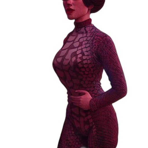 dress, robot, staff, creature transparent PNG cut-out