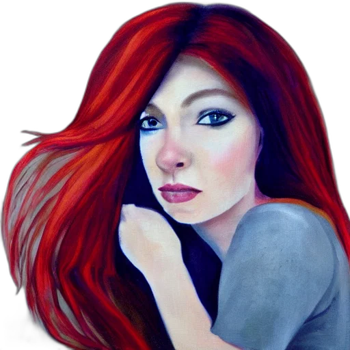 face, photorealistic, watercolor, oil painting, fantasy art, fire, red, new transparent PNG cut-out