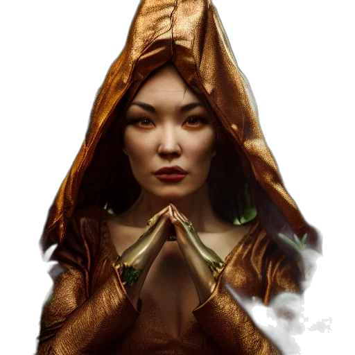 face, mask, crown, staff transparent PNG cut-out