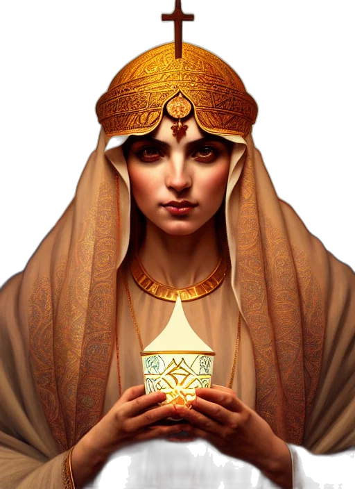 jewelry, crown, face, fantasy art, concept art, pixel art, photorealistic, golden transparent PNG cut-out