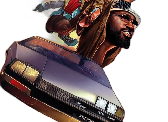 car, concept art, comic book art, vfx, movie, poster, art, african transparent PNG cut-out