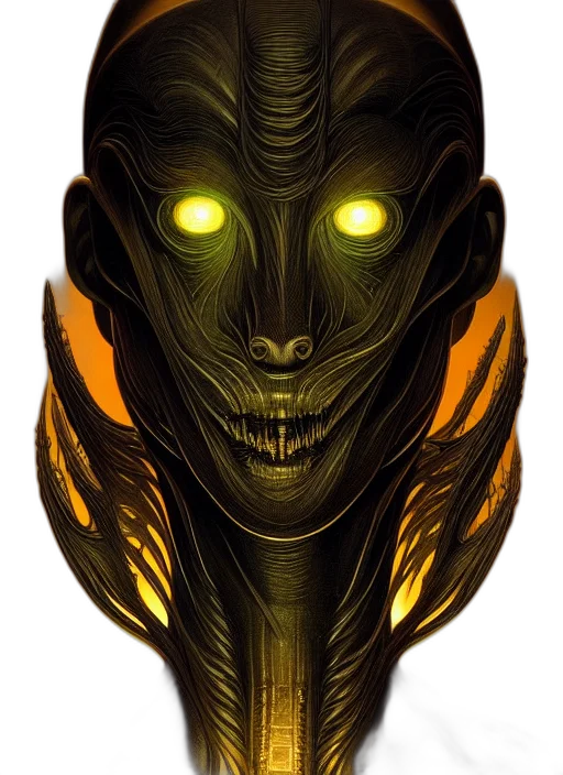 mask, creature, face, robot transparent PNG cut-out