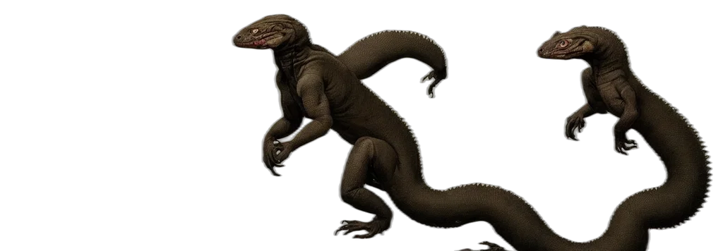 dragon, creature, animal, staff transparent PNG cut-out