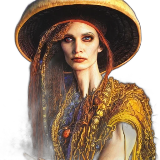 hat, crown, jewelry, face, fantasy art, photorealistic, concept art, oil painting transparent PNG cut-out