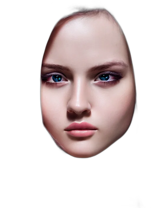 face, jewelry, mask, crown, photorealistic, 3d render, concept art, fantasy art transparent PNG cut-out