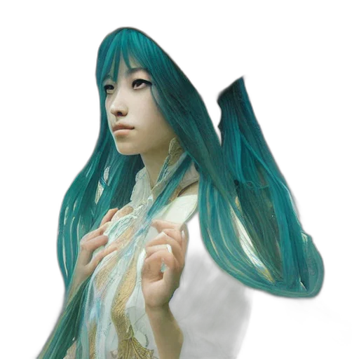 staff, dragon, hair, creature transparent PNG cut-out